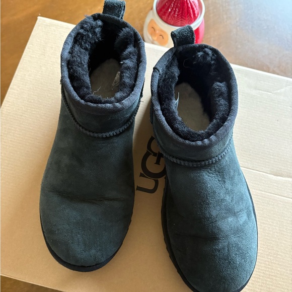 UGG Classic Ultra Mini Boots Black - Picture 3 of 9